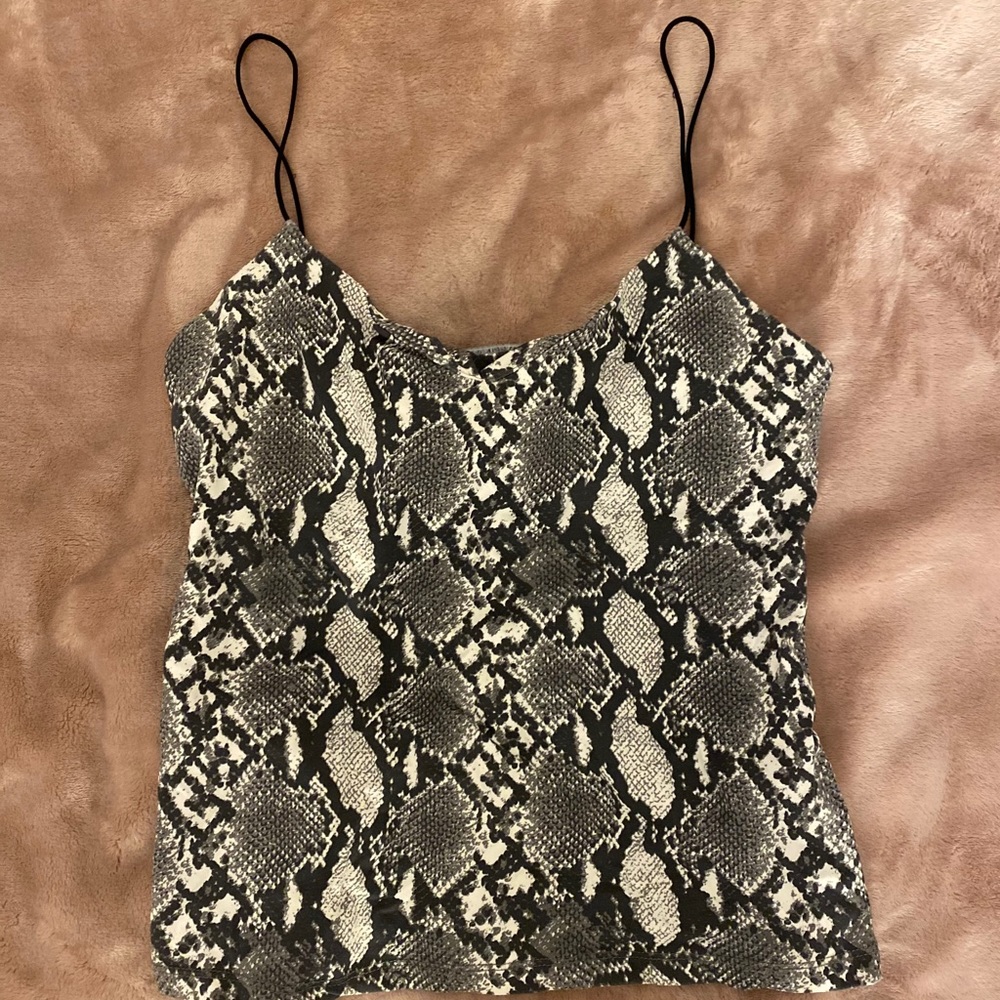 Bershka snake print top